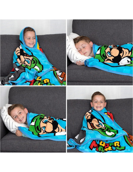 Cobertor Super Suave Franco Kids Mario 116x152 cm