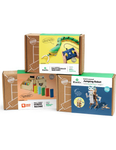 Kit de Robótica KiwiCo 3 en 1 | Máquina de Dominó, Serpiente RC, Robot Saltarín 2