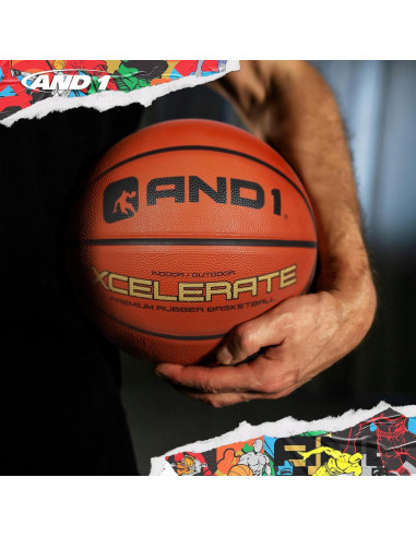 Balón de baloncesto AND1 Xcelerate Tamaño 7 Naranja