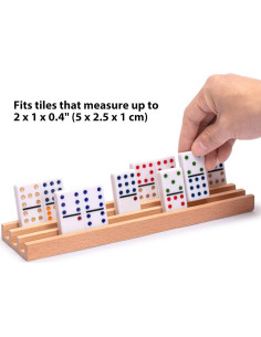 Estantes de Madera de Haya Premium - Set de 4 para Dominó 2