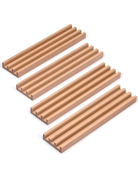Estantes de Madera de Haya Premium - Set de 4 para Dominó