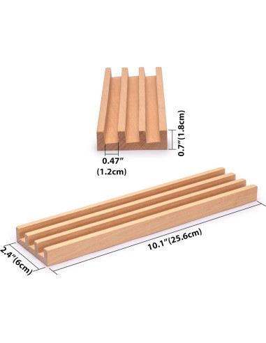 Estantes de Madera de Haya Premium - Set de 4 para Dominó