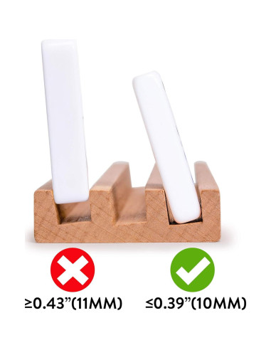 Estantes de Madera de Haya Premium - Set de 4 para Dominó