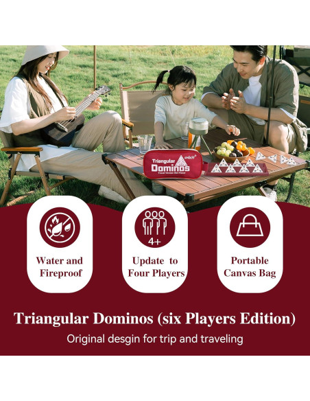 Dominó Triangular Smilejoy con Spinners - 56 Fichas