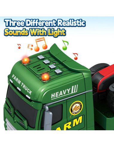 Camión de Granja BSTOYDER 63.5 cm con Luces y Sonidos