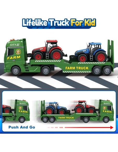 Camión de Granja BSTOYDER 63.5 cm con Luces y Sonidos