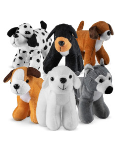 Perros de Peluche Bedwina - Paquete de 6 - 15 cm Altura