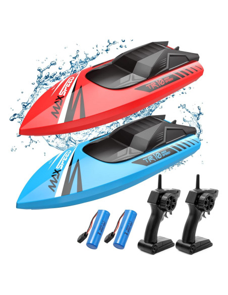Barcos RC TOLLCY TR10 2Pack Rápidos para Niños 15KMH