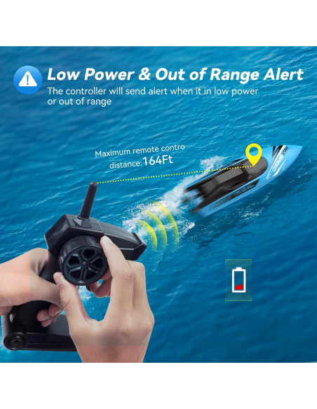 Barcos RC TOLLCY TR10 2Pack Rápidos para Niños 15KMH