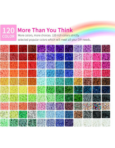 Kit de Fabricación de Pulseras Sistenia 20,000 Piezas 120 Colores 2