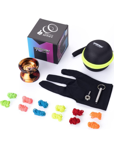 Yoyo Profesional MAGICYOYO Y01 No Responsivo - Negro/Dorado/Rojo