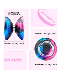 Yoyo WATIEOBOO R8 Profesional Doble Función con Accesorios 2