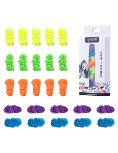 Paquete de 25 Cuerdas de Yoyo CHEE MONG - Poliester 110 cm