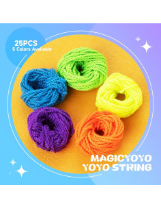Paquete de 25 Cuerdas de Yoyo CHEE MONG - Poliester 110 cm 2