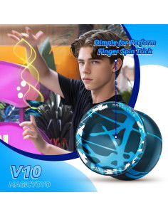 Yoyo Profesional MAGICYOYO V10 Doble Propósito con Cuerdas 2