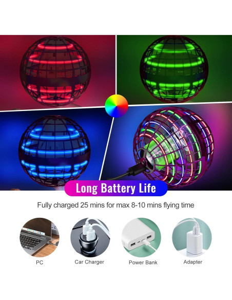 Bola Voladora Dhapy 2 Pack Mejorada para Niños 6+ Años