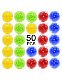 Paquete de 50 Juguetes de Laberinto 3D para Niños