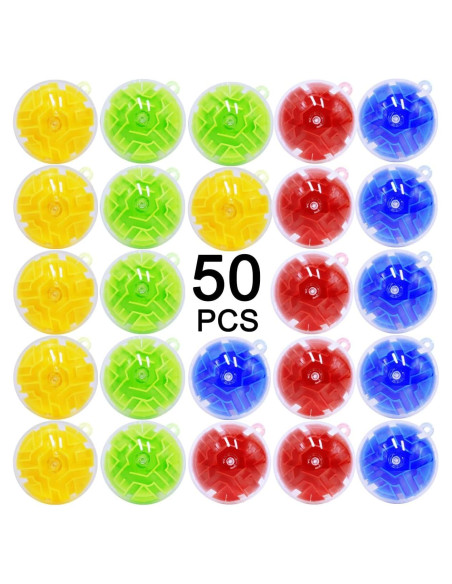 Paquete de 50 Juguetes de Laberinto 3D para Niños