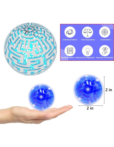 Paquete de 50 Juguetes de Laberinto 3D para Niños