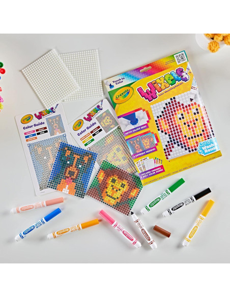 Kit de Actividades Crayola Wixels Animales, 2 Paneles y 8 Marcadores Kit de Actividades Crayola Wixels Animales, 2 Paneles y 8 Marcadores