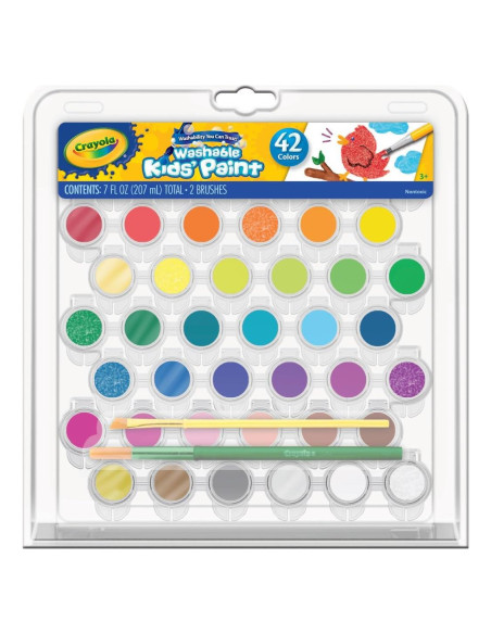 Juego de Pintura Lavable Crayola 42 Colores para Niños Juego de Pintura Lavable Crayola 42 Colores para Niños