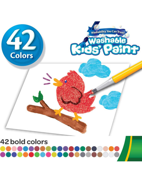 Juego de Pintura Lavable Crayola 42 Colores para Niños Juego de Pintura Lavable Crayola 42 Colores para Niños