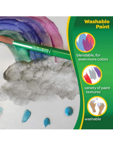 Juego de Pintura Lavable Crayola 42 Colores para Niños