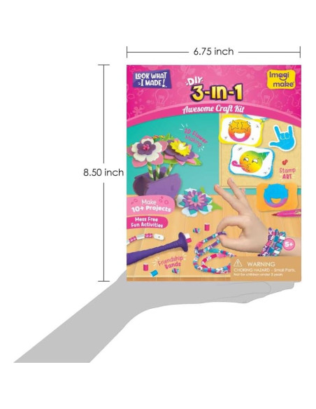 Kit de Manualidades Imagimake 3 en 1 - Creatividad para Niños
