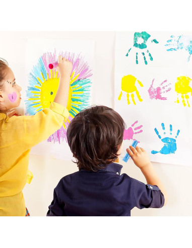 Barras de Pintura Tempera Shuttle Art 30 Colores + Bloc Dibujo