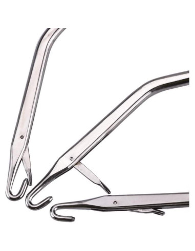 Juego de 3 herramientas de gancho de madera EBOOT 16.5 cm