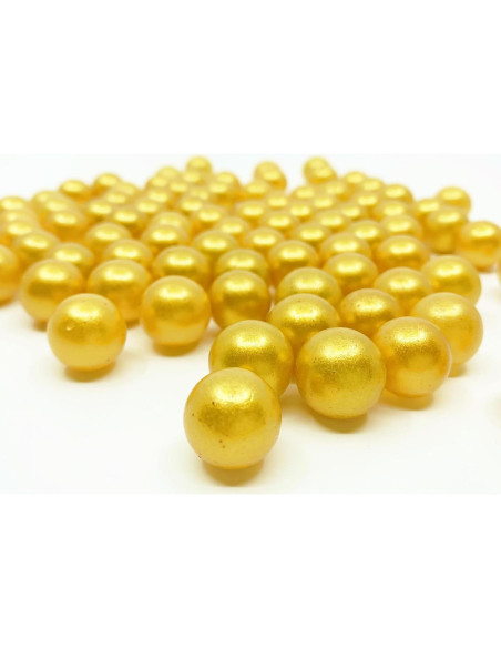 Relleno de Jarrón CYS EXCEL 3 kg Perlas de Vidrio Doradas