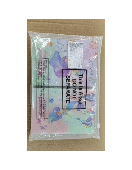 Libros de Colorear Faccito 24 Pcs Mini Animales Sirena