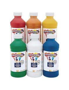 Pintura Tempera Lavable Colorations, Set 6 Colores 240ml