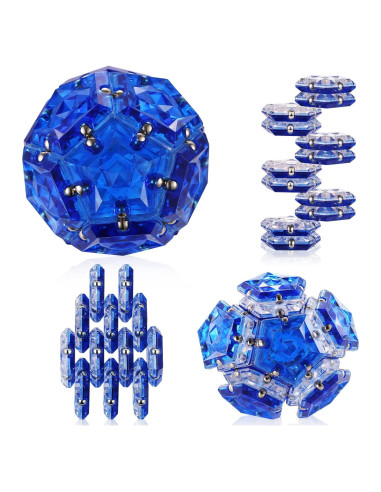 Esfera Fidget RoomyRoc - Diamante Cristal Azul - Set 12 Piezas