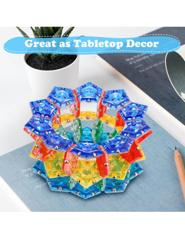 Esfera Fidget RoomyRoc - Diamante Cristal Azul - Set 12 Piezas