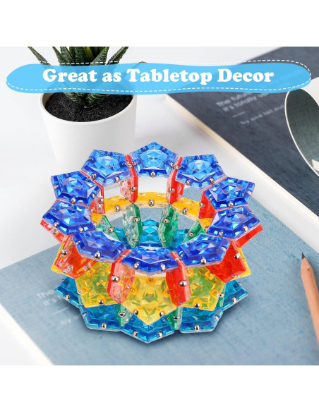 Esfera Fidget RoomyRoc - Diamante Cristal Azul - Set 12 Piezas