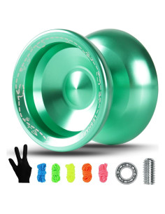 Yoyo Profesional JOLESHARE No Responsivo Verde con Accesorios