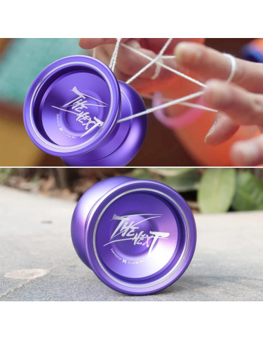 Yoyo Profesional JOLESHARE T2 Aluminio Púrpura + Cuerdas
