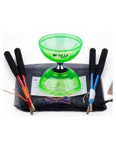 Diabolo MAGICYOYO Pro Triple Rodamiento 10,16 cm Verde