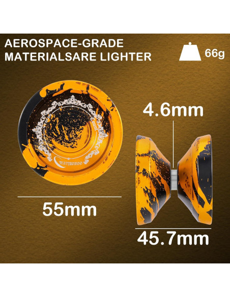 Yo-Yo WATIEOBOO Profesional Doble Función Metal 12+ Años