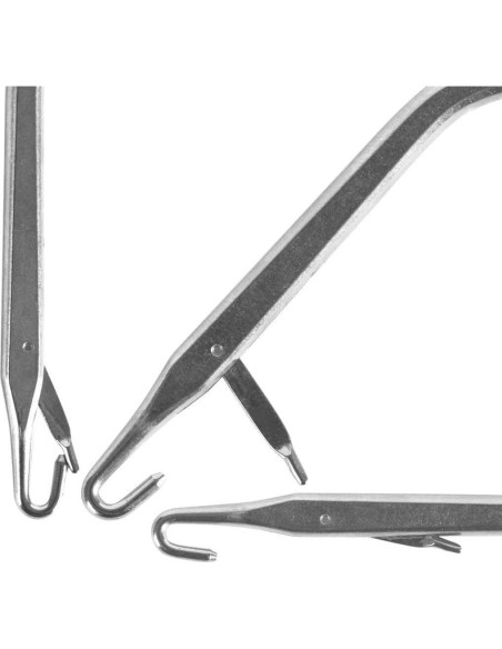 2 Agujas de Ganchillo de Madera 16 cm para Alfombras CLHJINRUOLIU