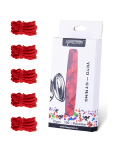 Cuerdas de Yoyo MAGICYOYO 25 Piezas 100% Poliester Rojo