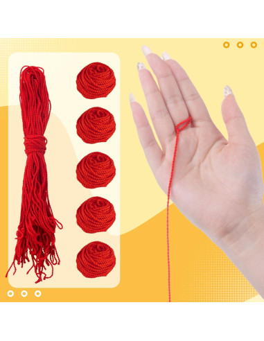 Cuerdas de Yoyo MAGICYOYO 25 Piezas 100% Poliester Rojo