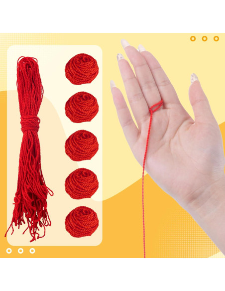 Cuerdas de Yoyo MAGICYOYO 25 Piezas 100% Poliester Rojo