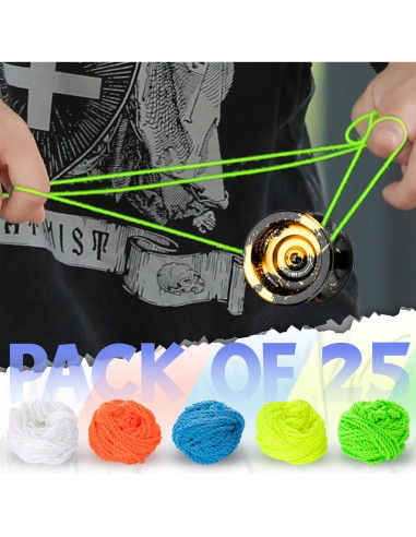 Cuerdas de Yoyo Profesional MAGICYOYO 25 Piezas 110 cm