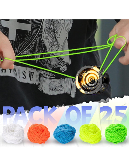 Cuerdas de Yoyo Profesional MAGICYOYO 25 Piezas 110 cm