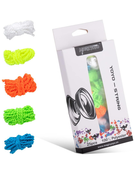 Cuerdas de Yoyo Profesional MAGICYOYO 25 Piezas 110 cm