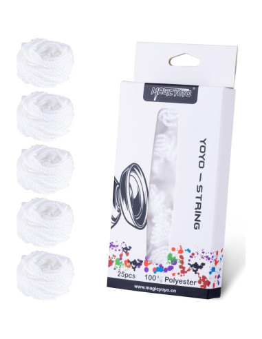 Cuerdas de Yoyo Luminiscentes MAGICYOYO 25 Piezas 100% Poliester