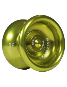 Yo-yo Yomega Maverick de Aluminio Verde con 2 Cuerdas
