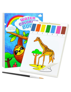 BAOXUE Libro de Colorear Acuarela 24 Páginas Animales